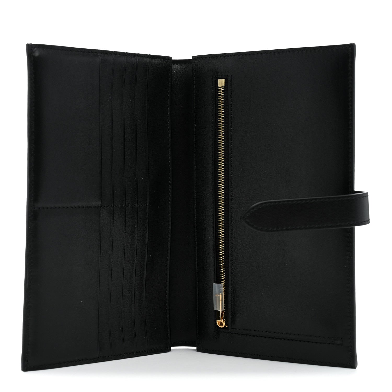 Celine Grained Calfskin Large Multifunction Strap Wallet Black 5 of 7