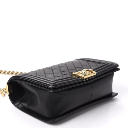 Chanel Lambskin Quilted Medium Boy Flap Black 5 of 12