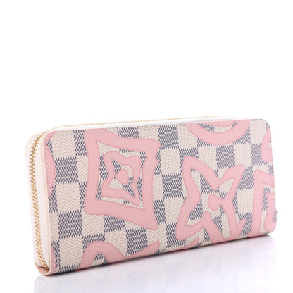 Louis Vuitton Damier Azur Tahitienne Clemence Wallet 3 of 9