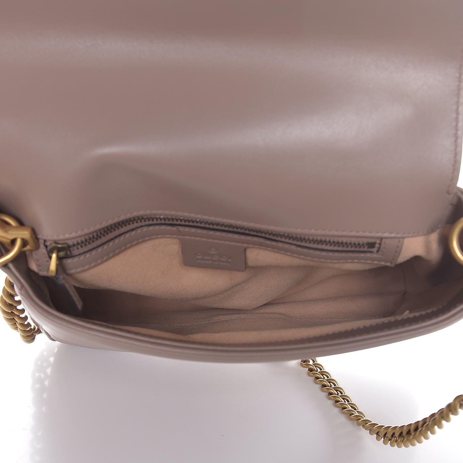 Gucci Calfskin Matelasse Small GG Marmont Top Handle Shoulder Bag Porcelain Rose 5 of 7