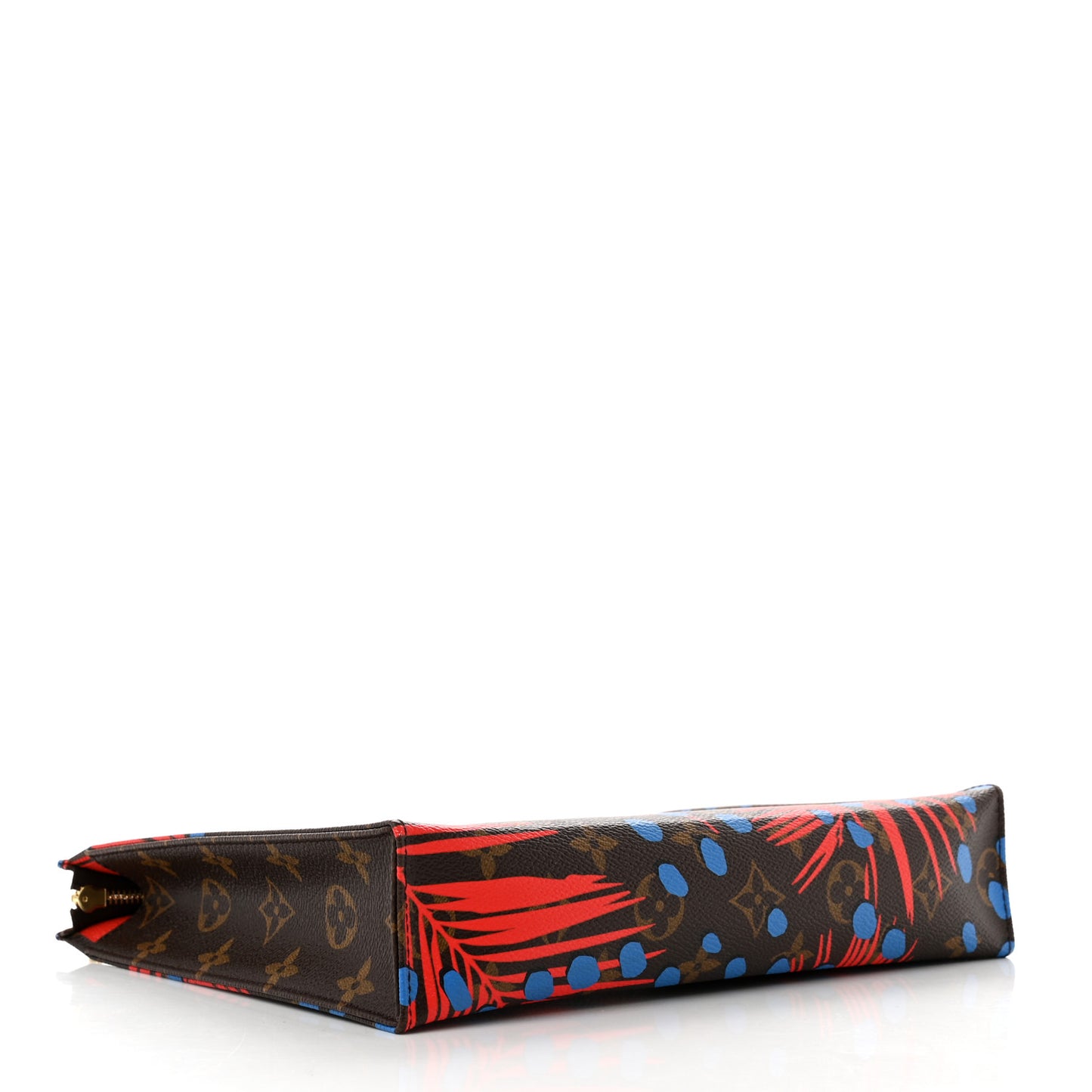 Monogram Jungle Dots Toiletry Pouch 26 Coquelicot Denim