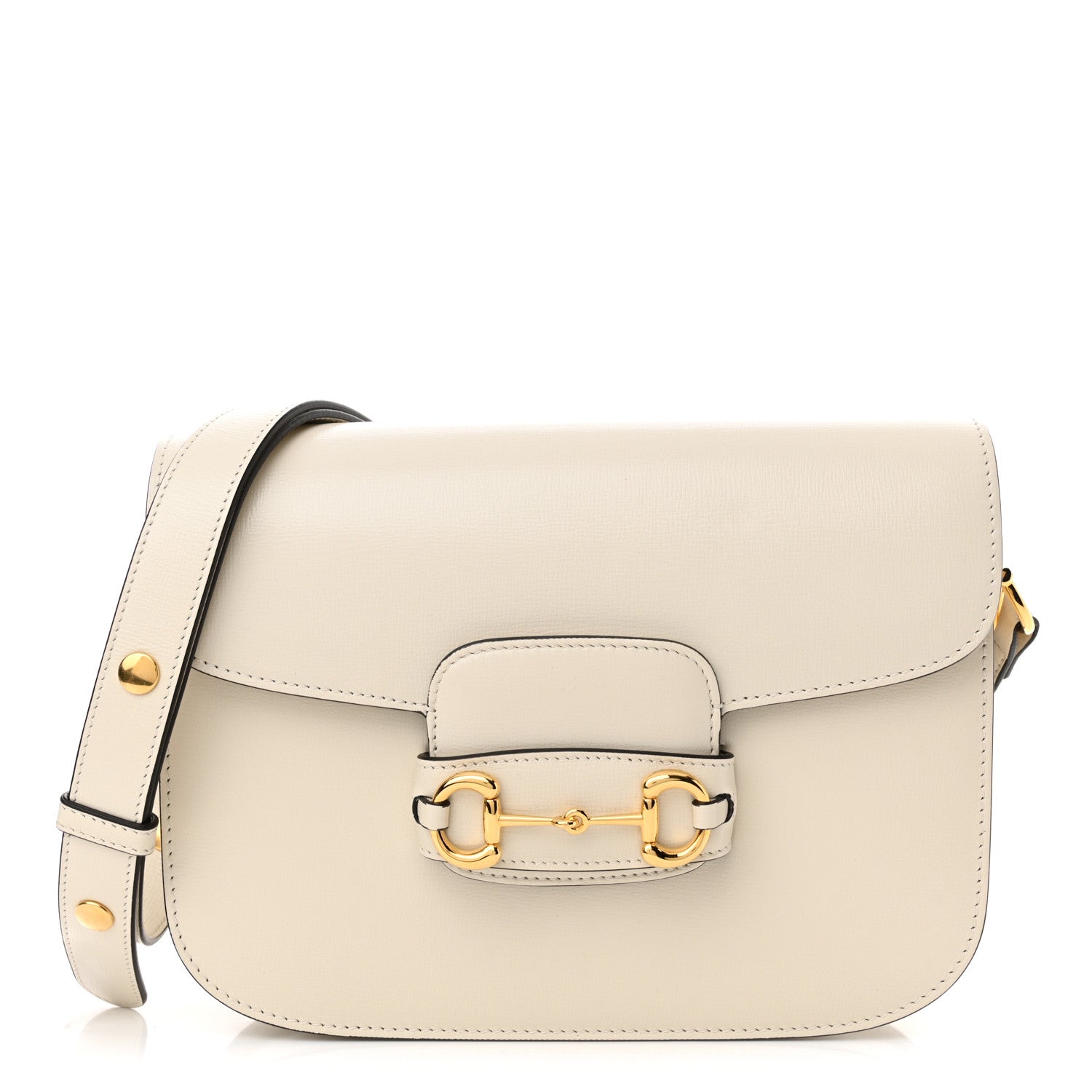 Gucci Azalea Calfskin Horsebit 1955 Shoulder Bag Mystic White 1 of 10