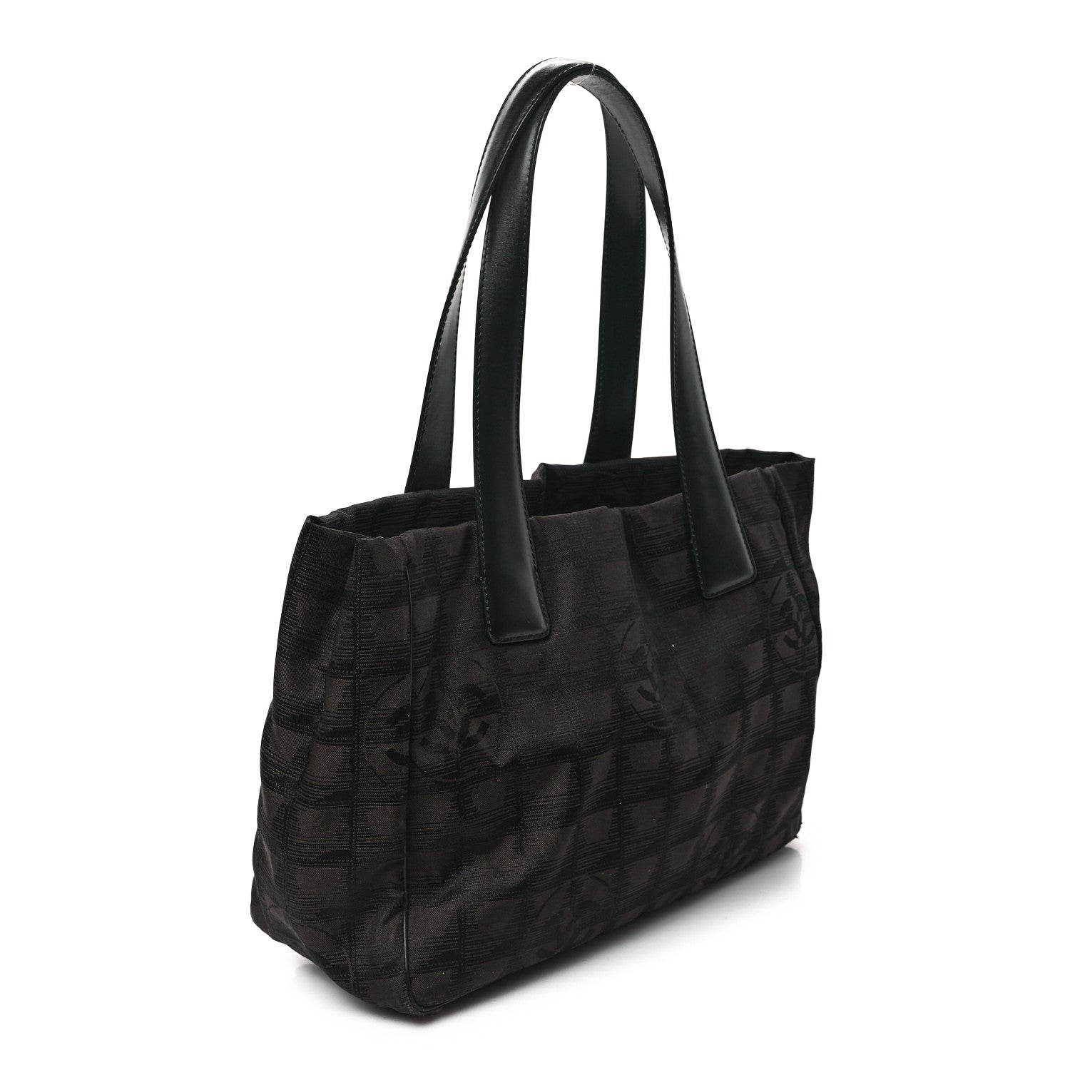 Chanel Nylon Large Travel Tote Brown 3 of 11