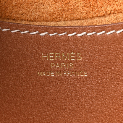Hermes Taurillon Clemence Swift In-The-Loop 18 Bag Gold 6 of 10