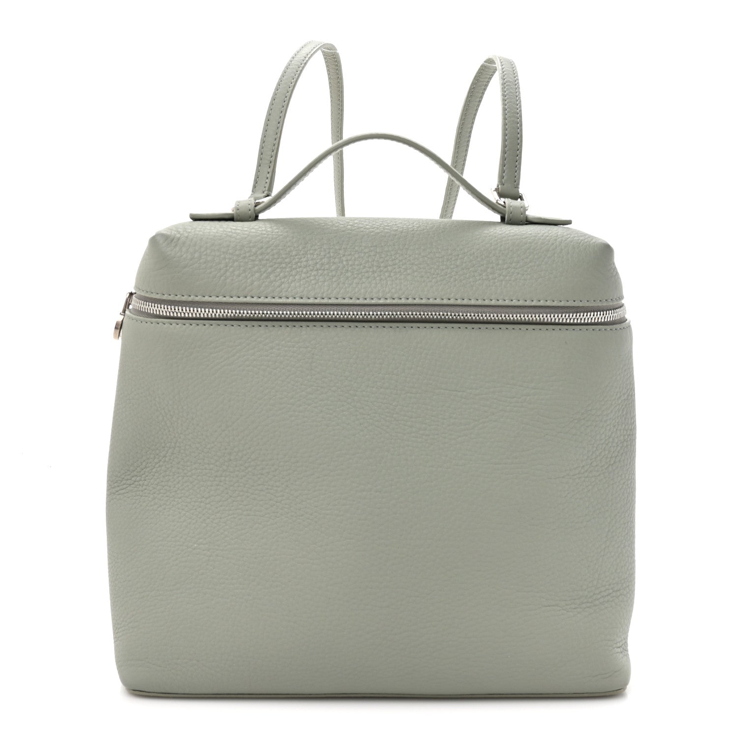 Loro Piana Grained Calfskin Extra Pocket L23.5 Backpack Eucalyptus 1 of 12