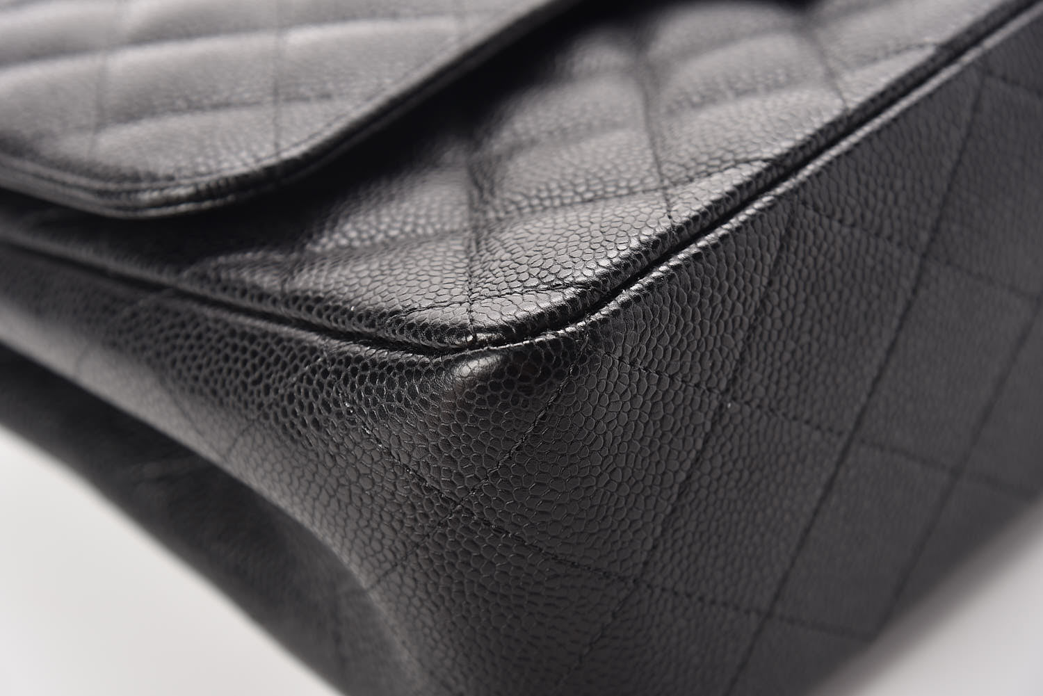 Chanel Caviar Quilted Jumbo Double Flap Black 11 of 15