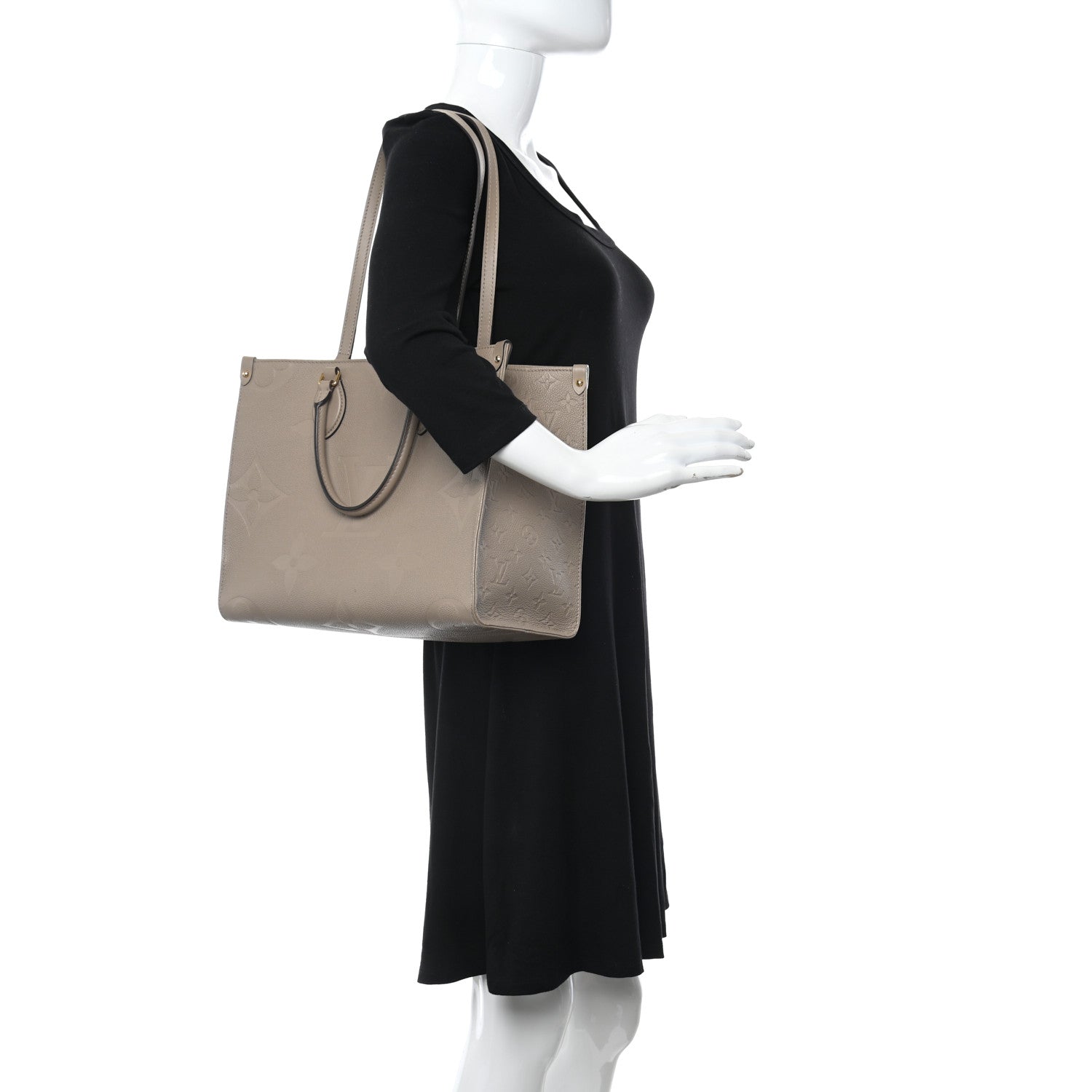 Louis Vuitton Empreinte Monogram Giant Onthego MM Tourterelle 2 of 10