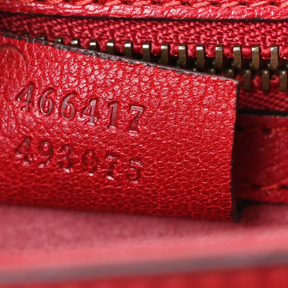 Gucci Calfskin Osiride Future Top Handle Bag Red 7 of 10