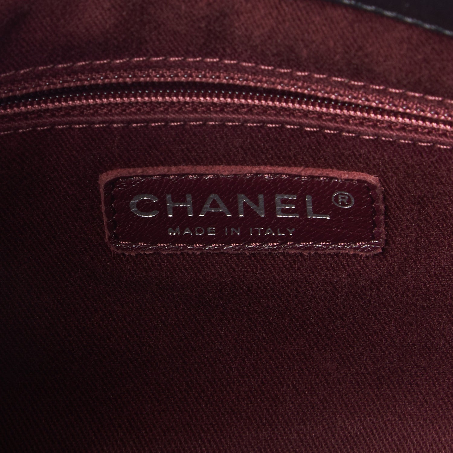 Chanel Lambskin Patent Quilted CC Shopping Tote Black 8 of 9