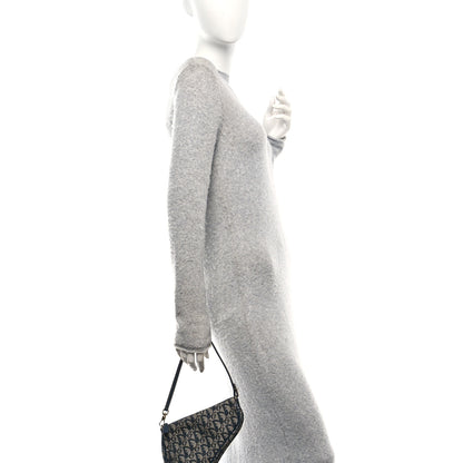 Christian Dior Monogram Mini Saddle Pochette Navy 2 of 11