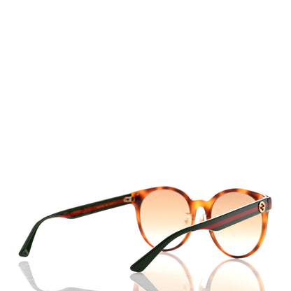 Gucci Acetate Round Eye GG Web Sunglasses GG0854SK Tortoise 4 of 8