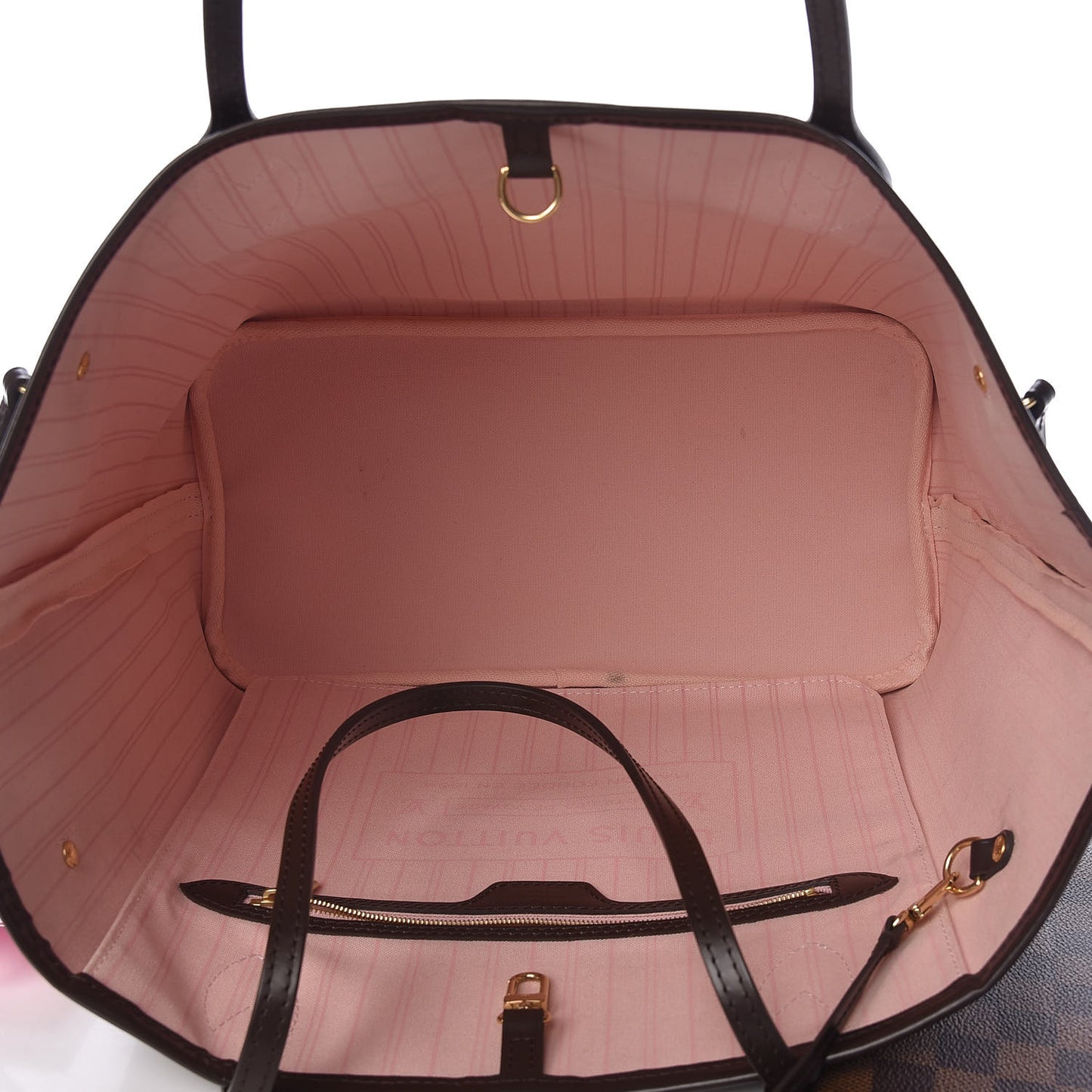 Damier Ebene Neo Neverfull MM Rose Ballerine