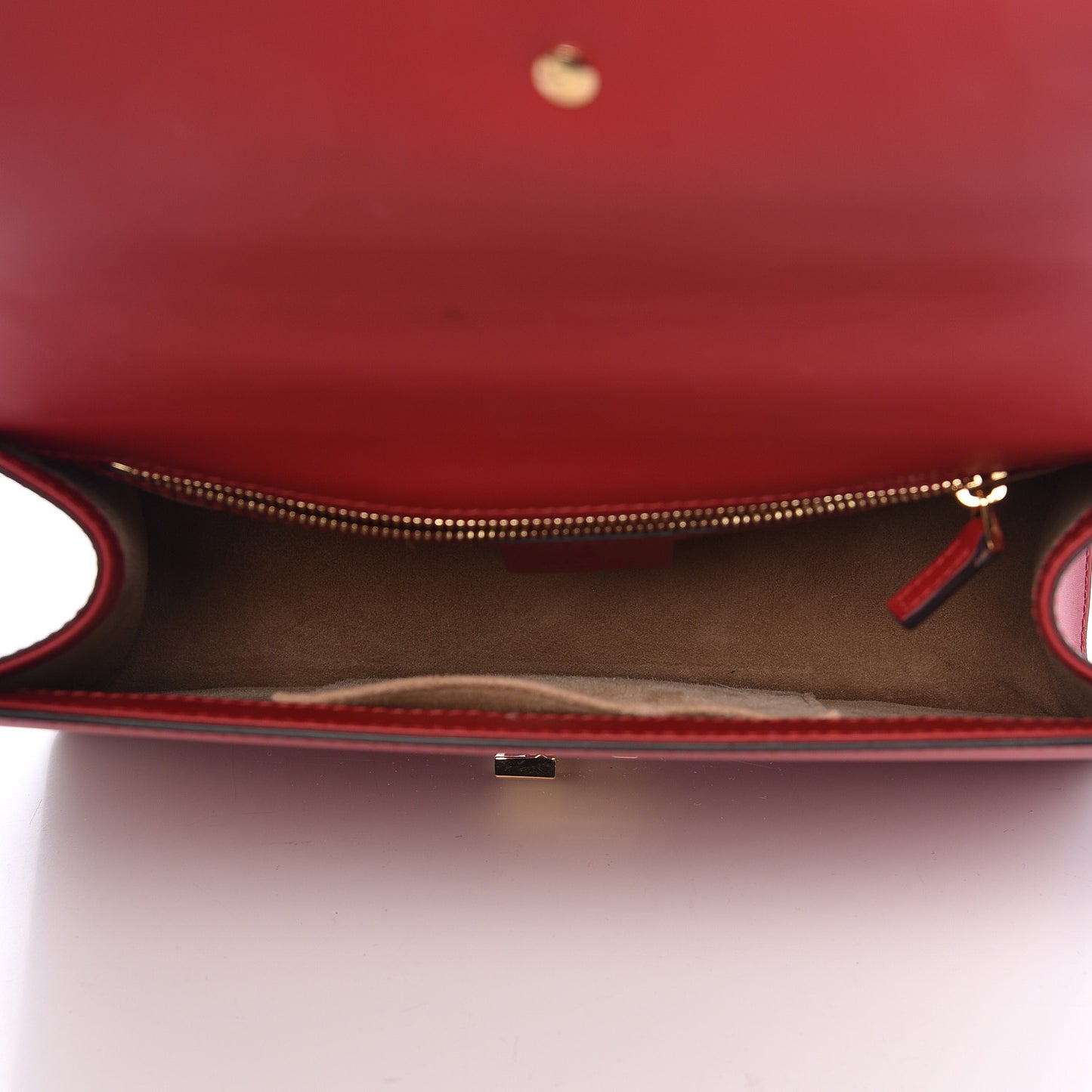 Calfskin Small Sylvie Shoulder Bag Hibiscus Red