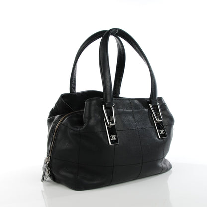 Chanel Caviar Square Stitched Medium Tote Black 3 of 6