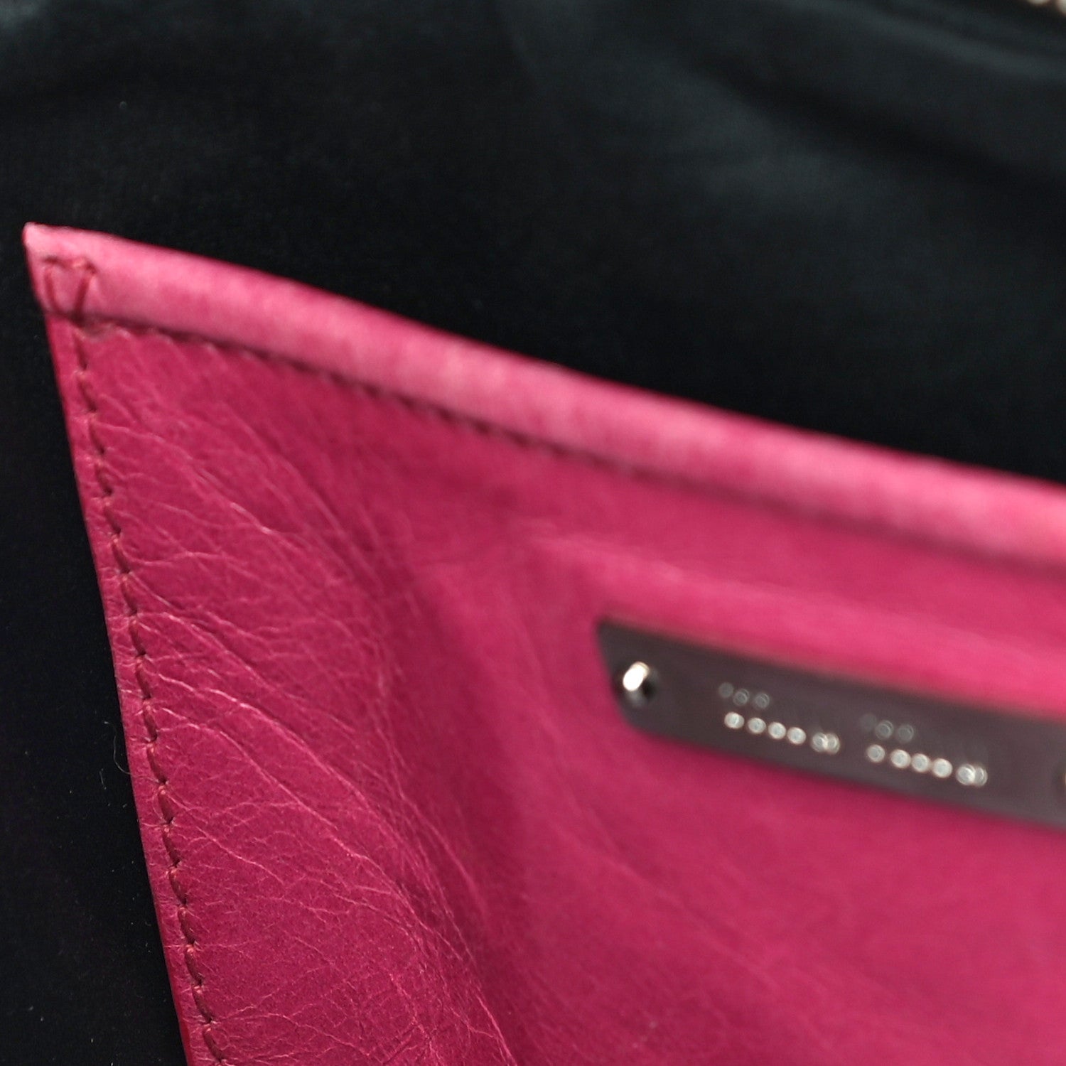 Miu Miu Vitello Lux Matelasse Double Zip Shoulder Bag Peonia 13 of 14