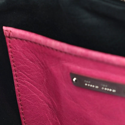 Miu Miu Vitello Lux Matelasse Double Zip Shoulder Bag Peonia 13 of 14