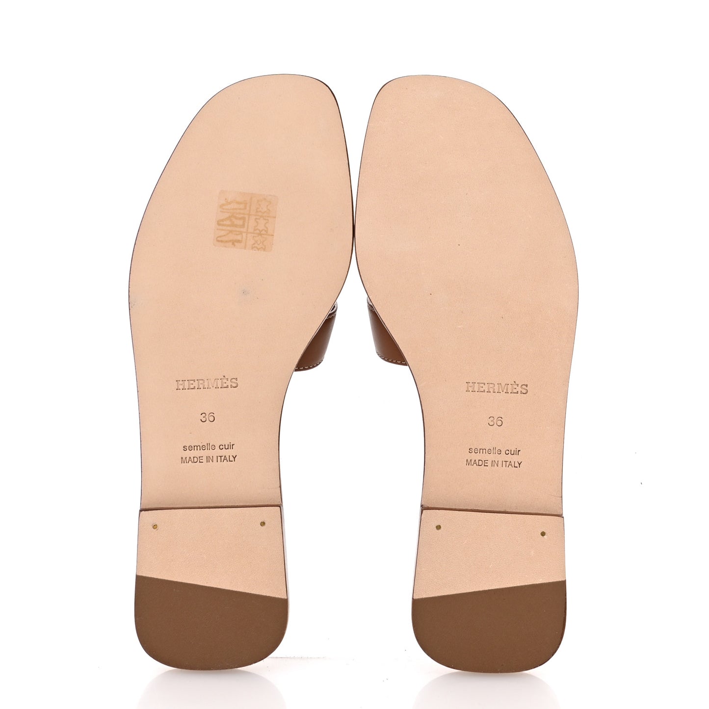 Box Calfskin Oran Sandals 36 Gold 36 Gold