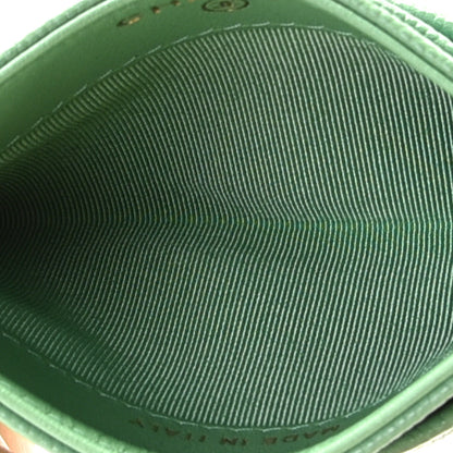 Chanel Caviar Quilted Card Holder Green 7 of 10