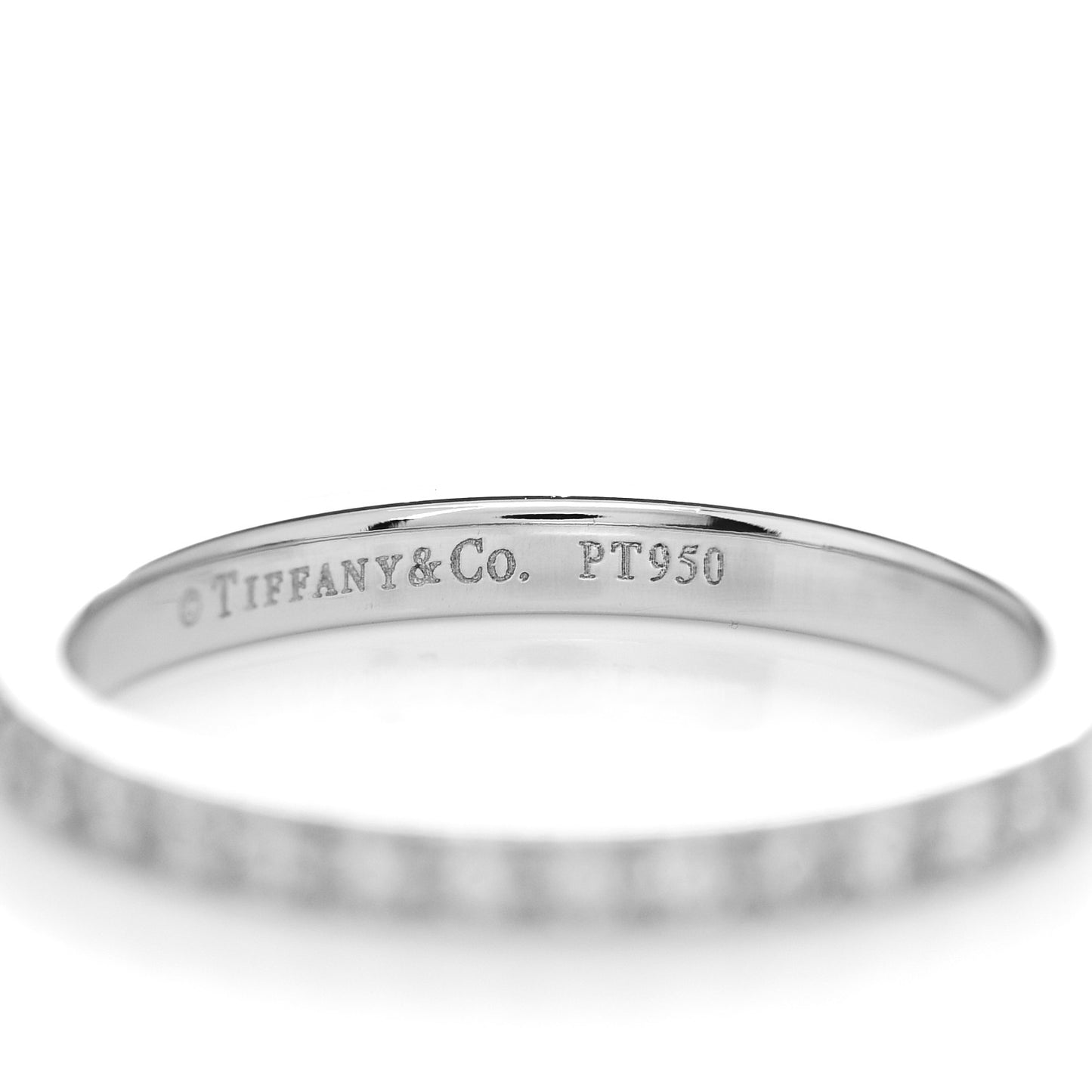 Platinum Diamond .17ctw Soleste Half Circle Band Ring 50 5.5