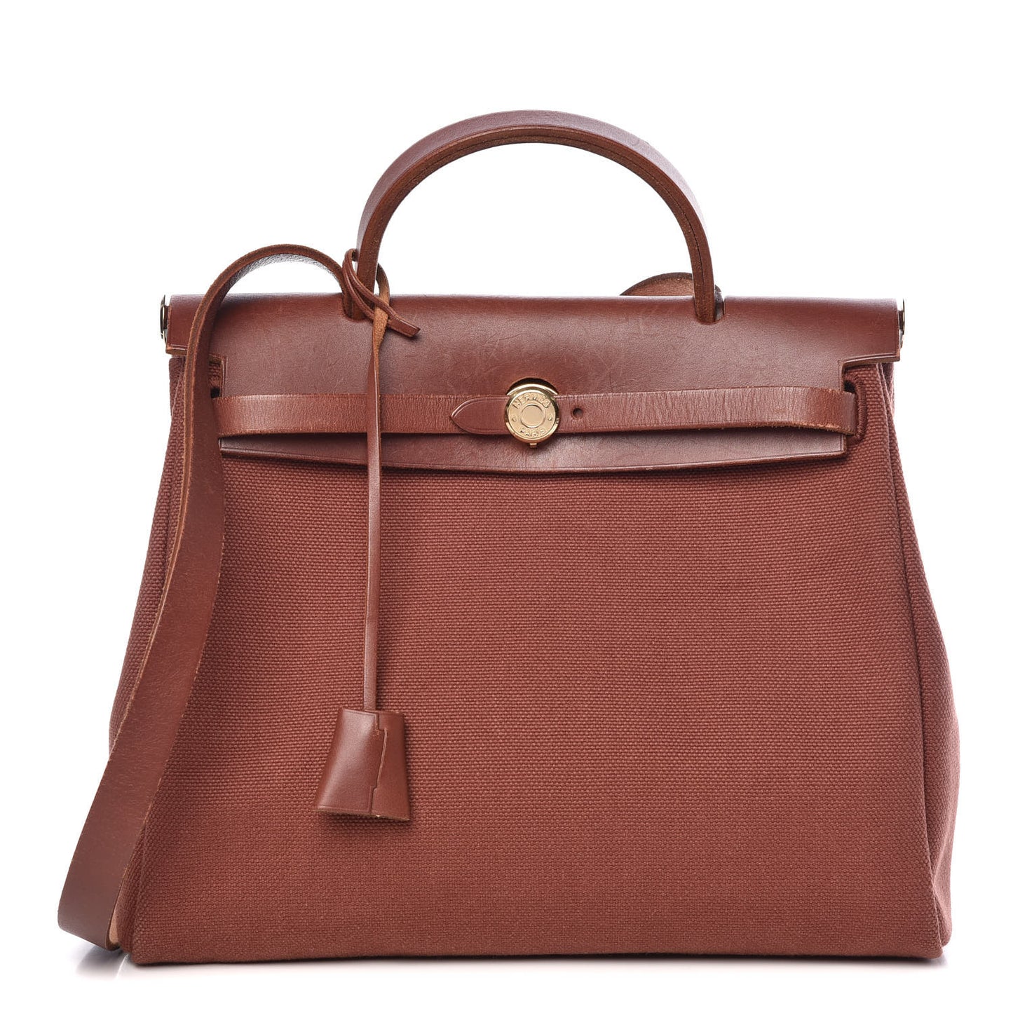 Toile Vache Calfskin Herbag 30 PM Natural
