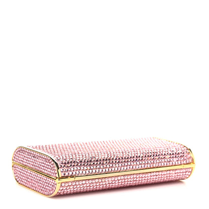 Judith Leiber Swarovski Crystal Minaudiere Clutch Pink 4 of 10