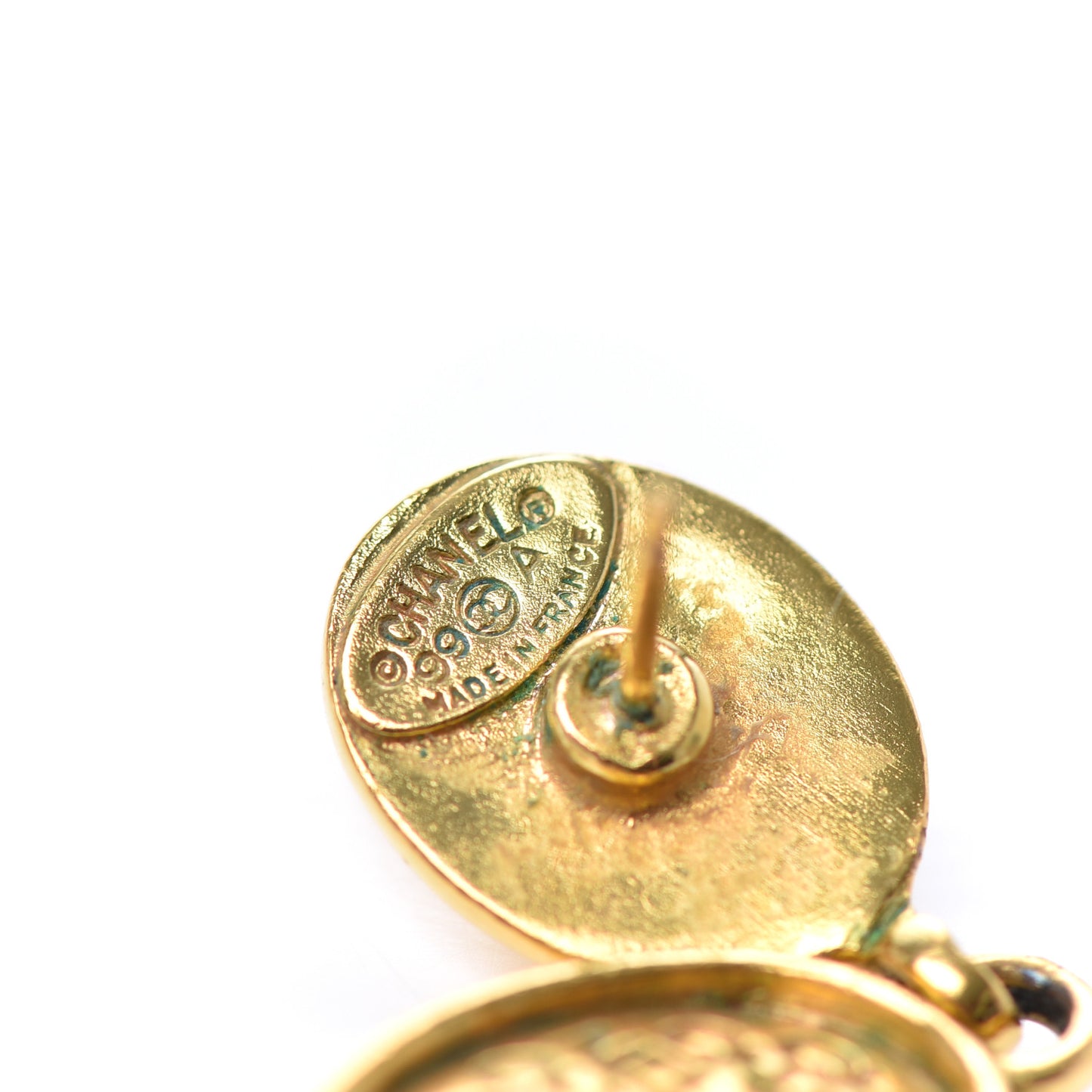 Metal Drop Earrings Gold