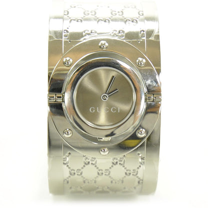 Gucci Stainless Steel 33mm Twirl Quartz Watch Brown 1 of 10
