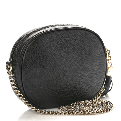 Gucci Pebbled Calfskin Mini Soho Chain Bag Black 3 of 11