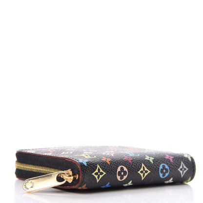 Louis Vuitton Monogram Multicolor Zippy Coin Purse Black 4 of 8