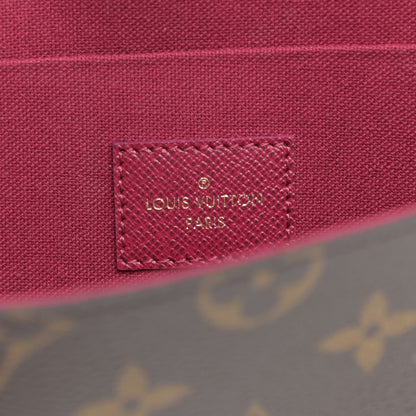 Louis Vuitton Monogram Pochette Felicie Chain Wallet Fuchsia 9 of 10