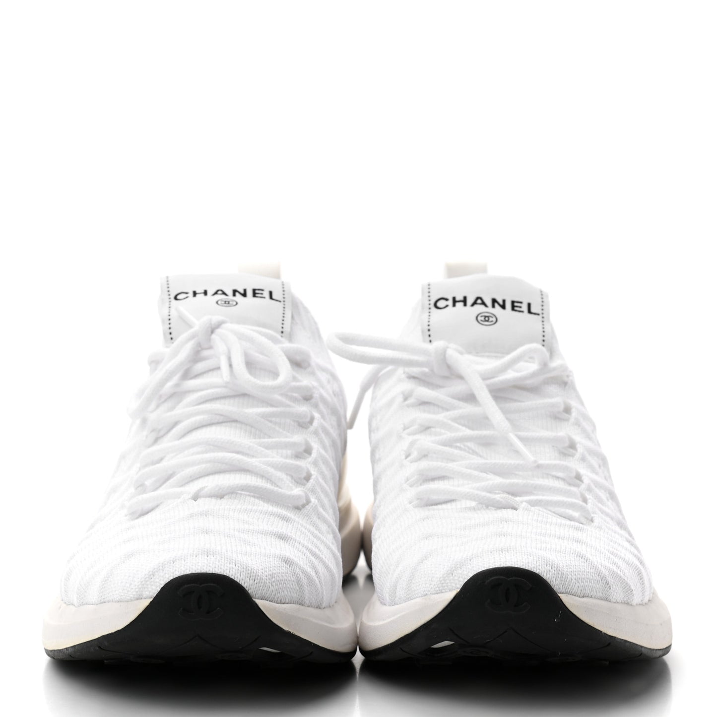 Fabric Logo Sneakers 39.5 White