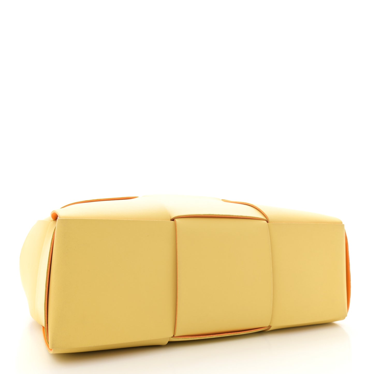 Nappa Maxi Intrecciato Medium Arco Tote Butter Tangerine Gold
