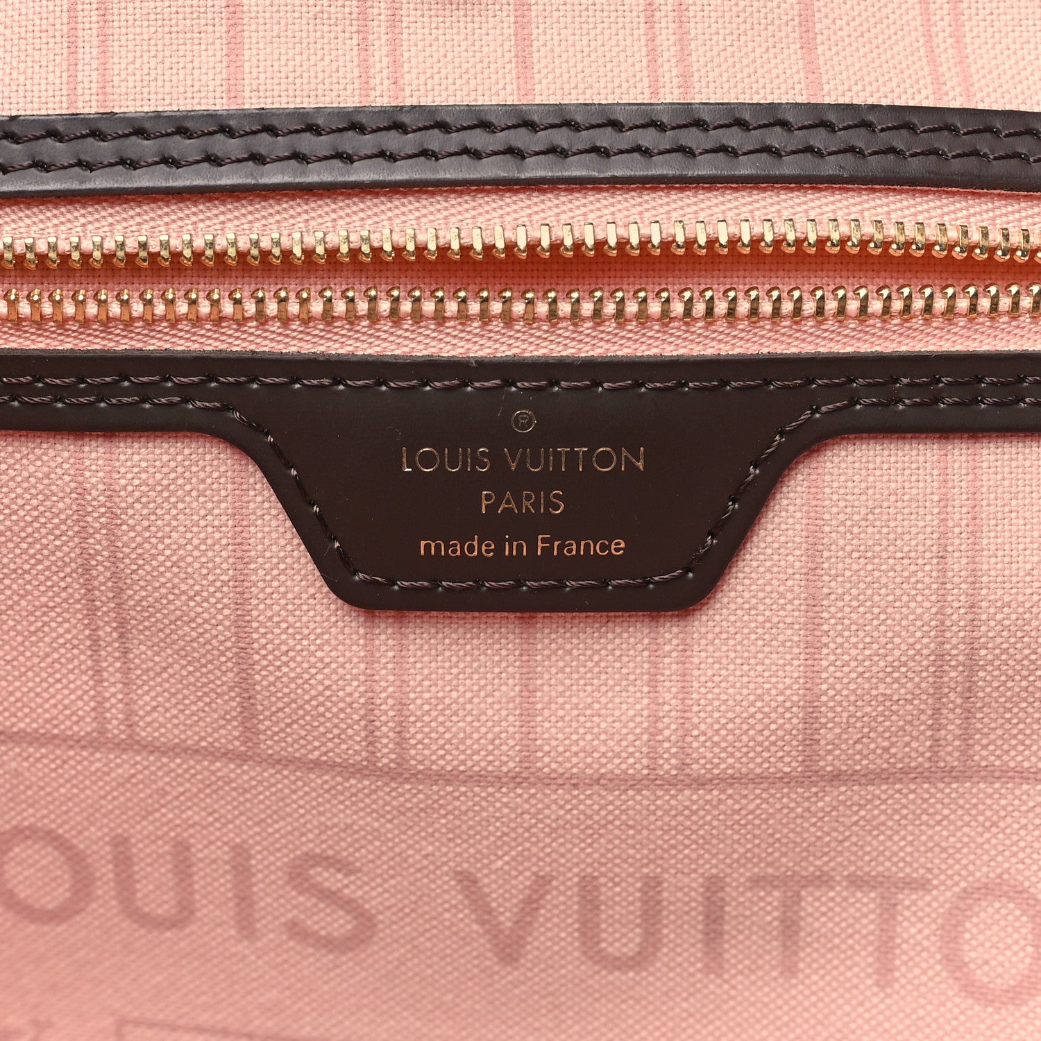 Louis Vuitton Damier Ebene Braided Neverfull MM Pink 7 of 11