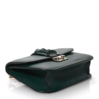 Valentino Garavani Vitello Small Glam Lock Rockstud Flap Light Emerald 4 of 12