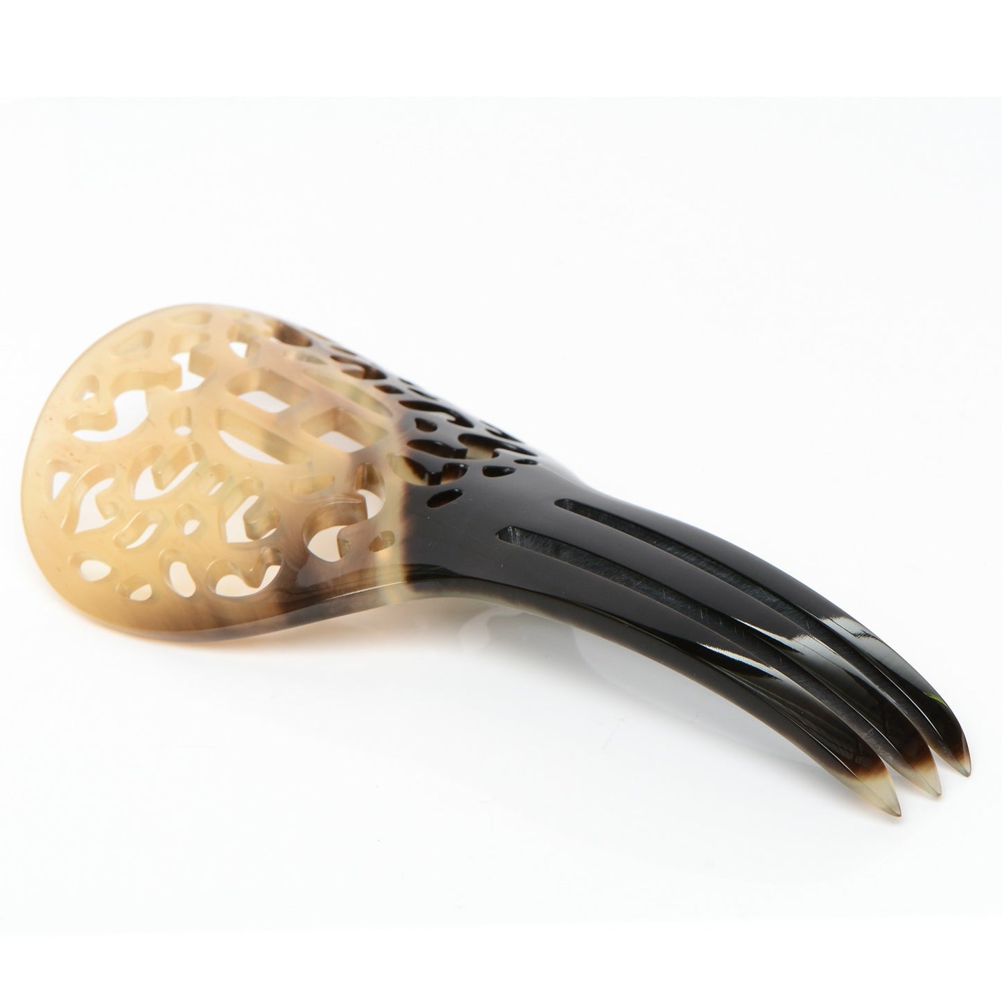 Buffalo Horn Rocaille Hair Comb