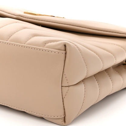 Saint Laurent Calfskin Y Quilted Monogram Small Loulou Chain Satchel Dark Beige 10 of 10