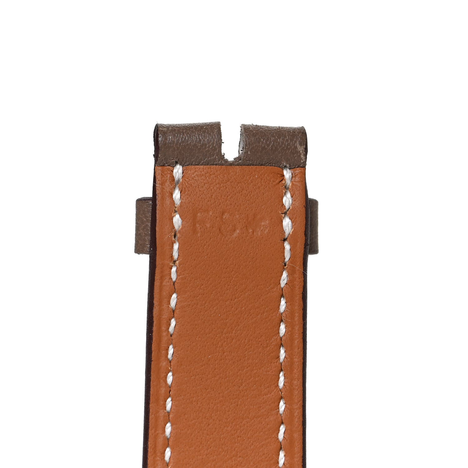 Hermes Swift 21mm Heure H Watch Strap Etoupe 4 of 5