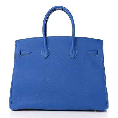 Hermes Togo Birkin 35 Bleu Zellige 3 of 9