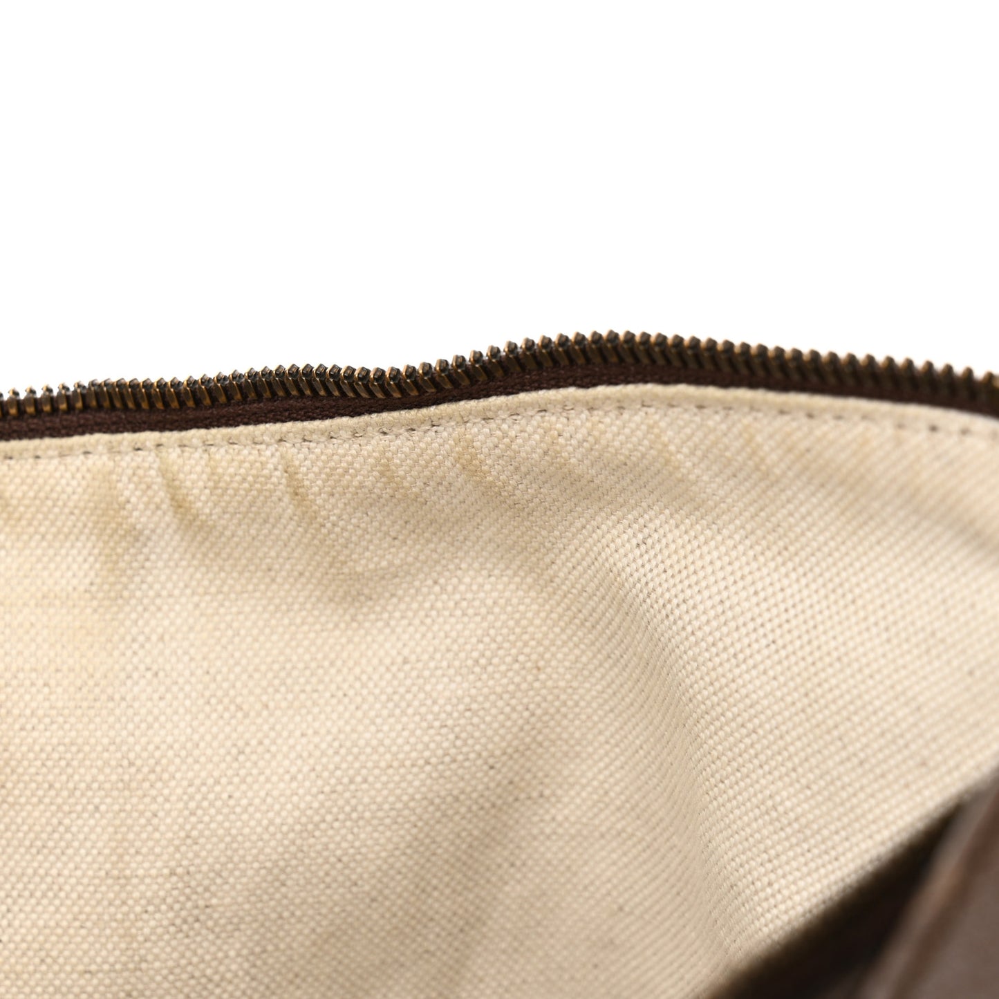 GG Supreme Monogram Web Small Ophidia Half Moon Hobo Brown