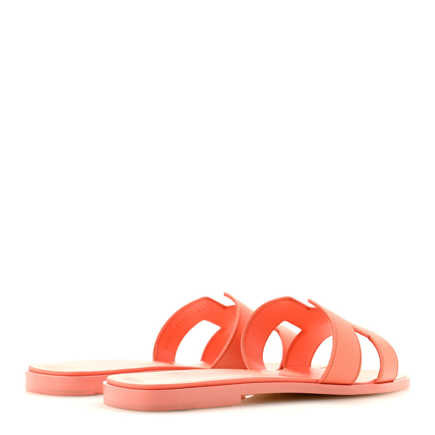 Hermes Epsom Oran Sandals 39.5 Orange Joey 5 of 11