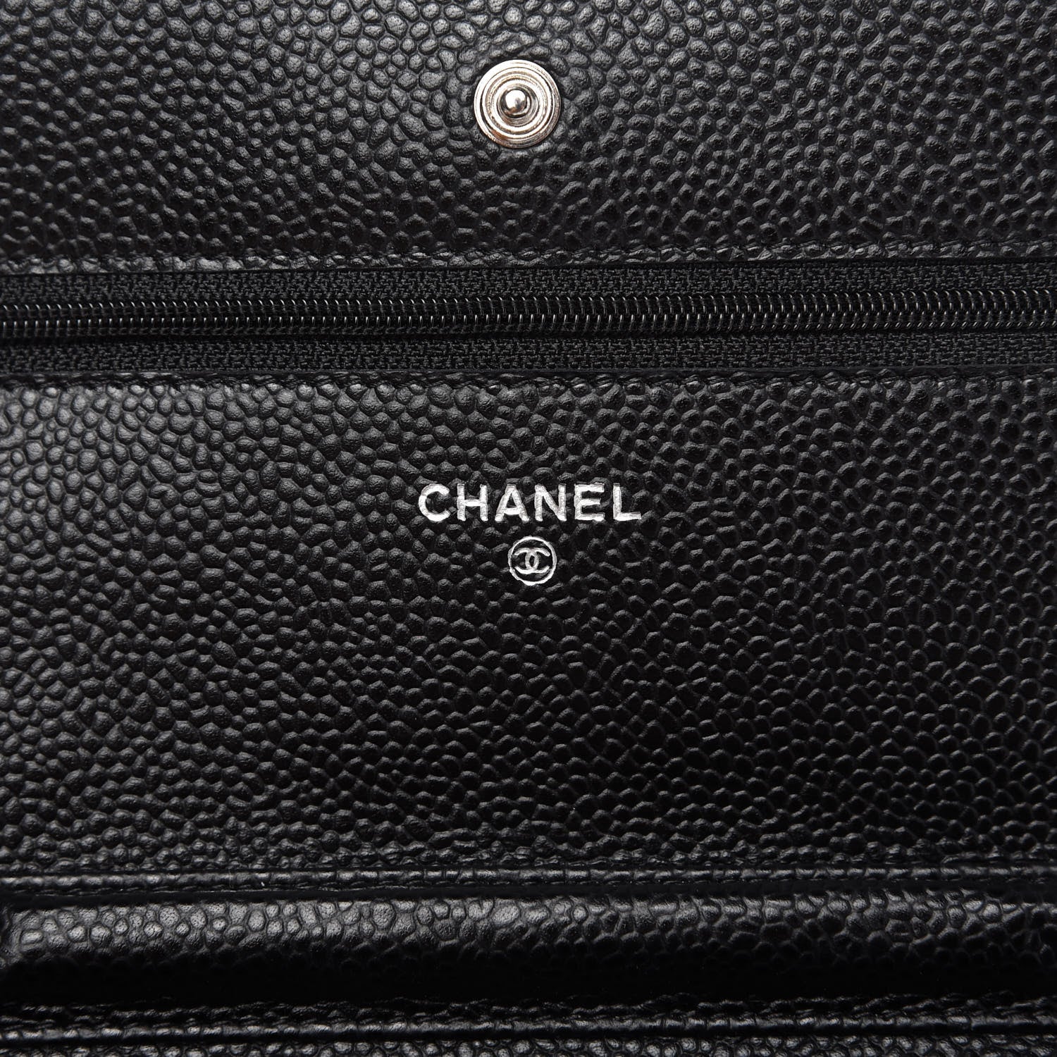 Chanel Caviar Quilted Wallet On Chain WOC Black 8 of 12