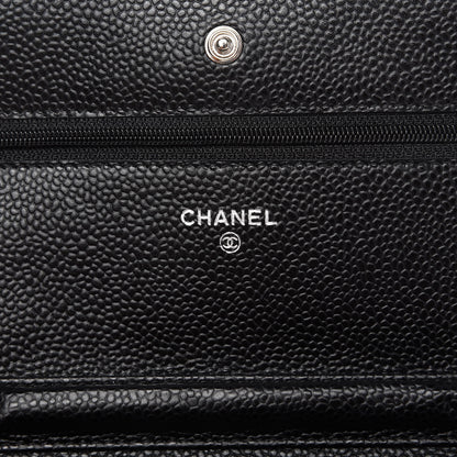 Chanel Caviar Quilted Wallet On Chain WOC Black 8 of 12