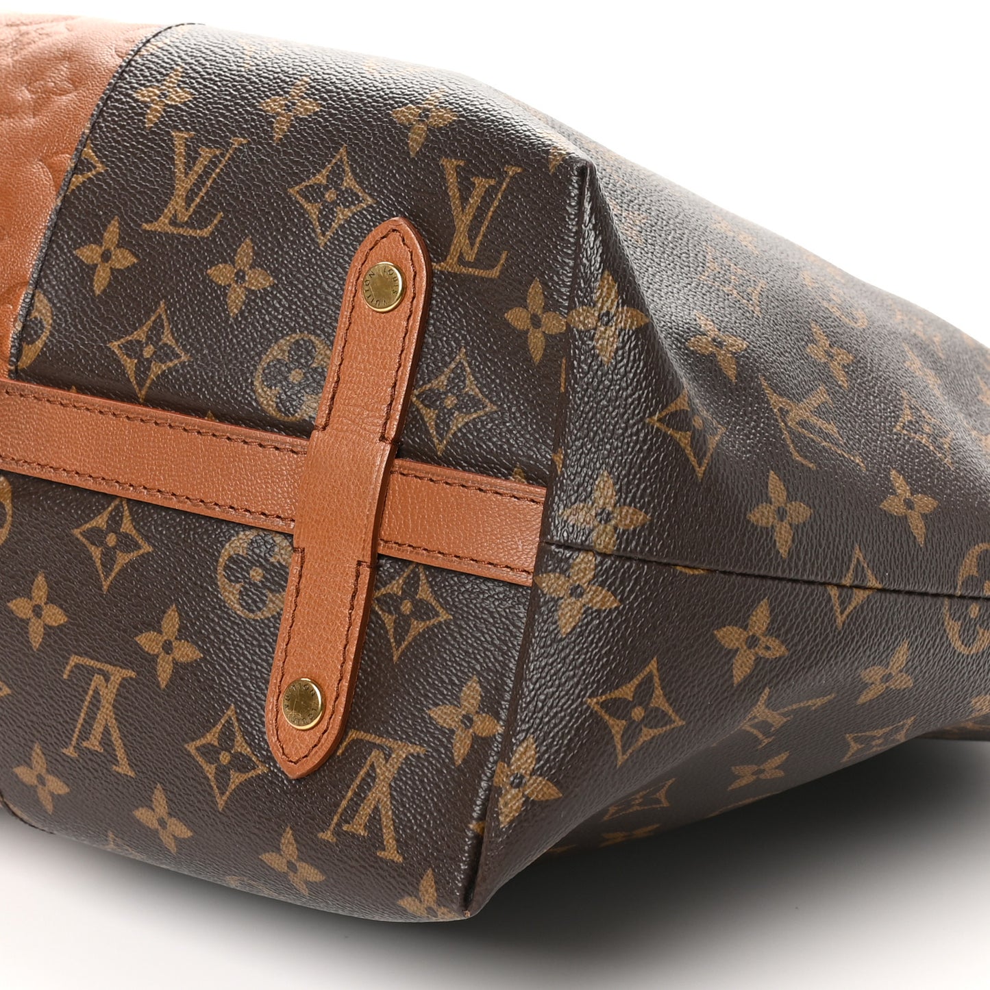 Monogram Stripes Medium Bag Bordeaux