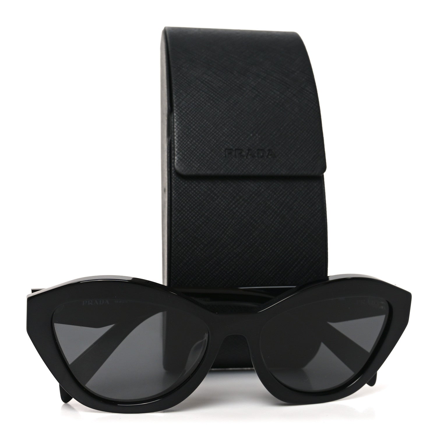 Prada Acetate Logo Sunglasses SPR A02-F Black 7 of 7