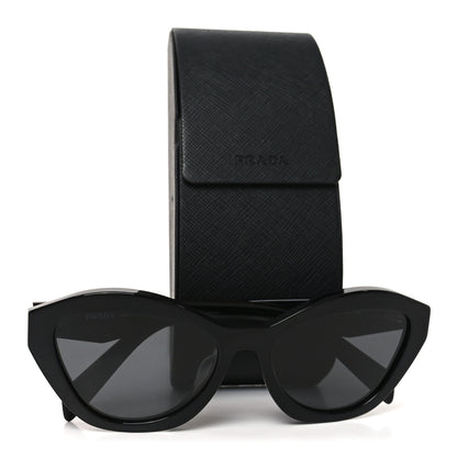 Prada Acetate Logo Sunglasses SPR A02-F Black 7 of 7