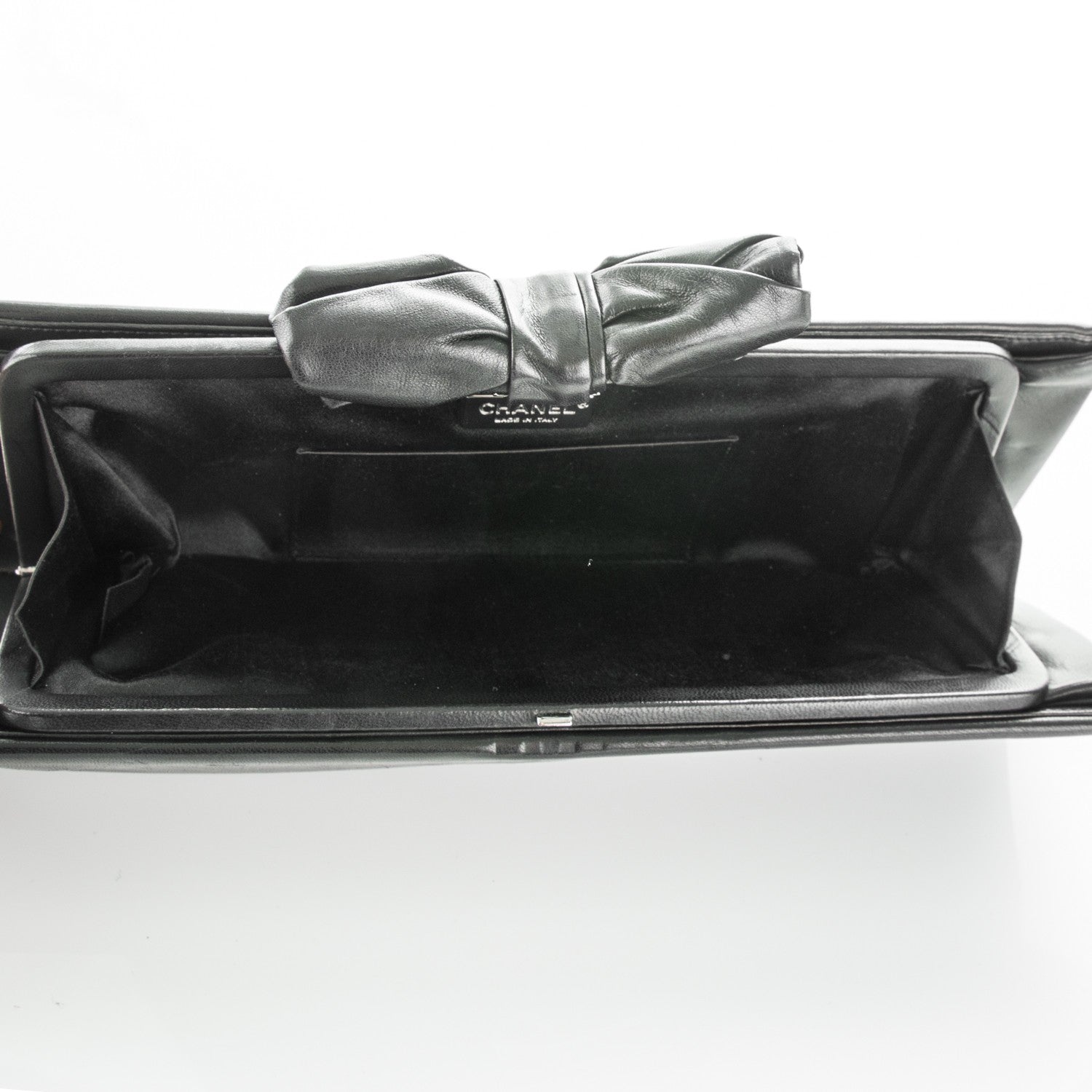 Chanel Lambskin Bow Clutch Black 5 of 7