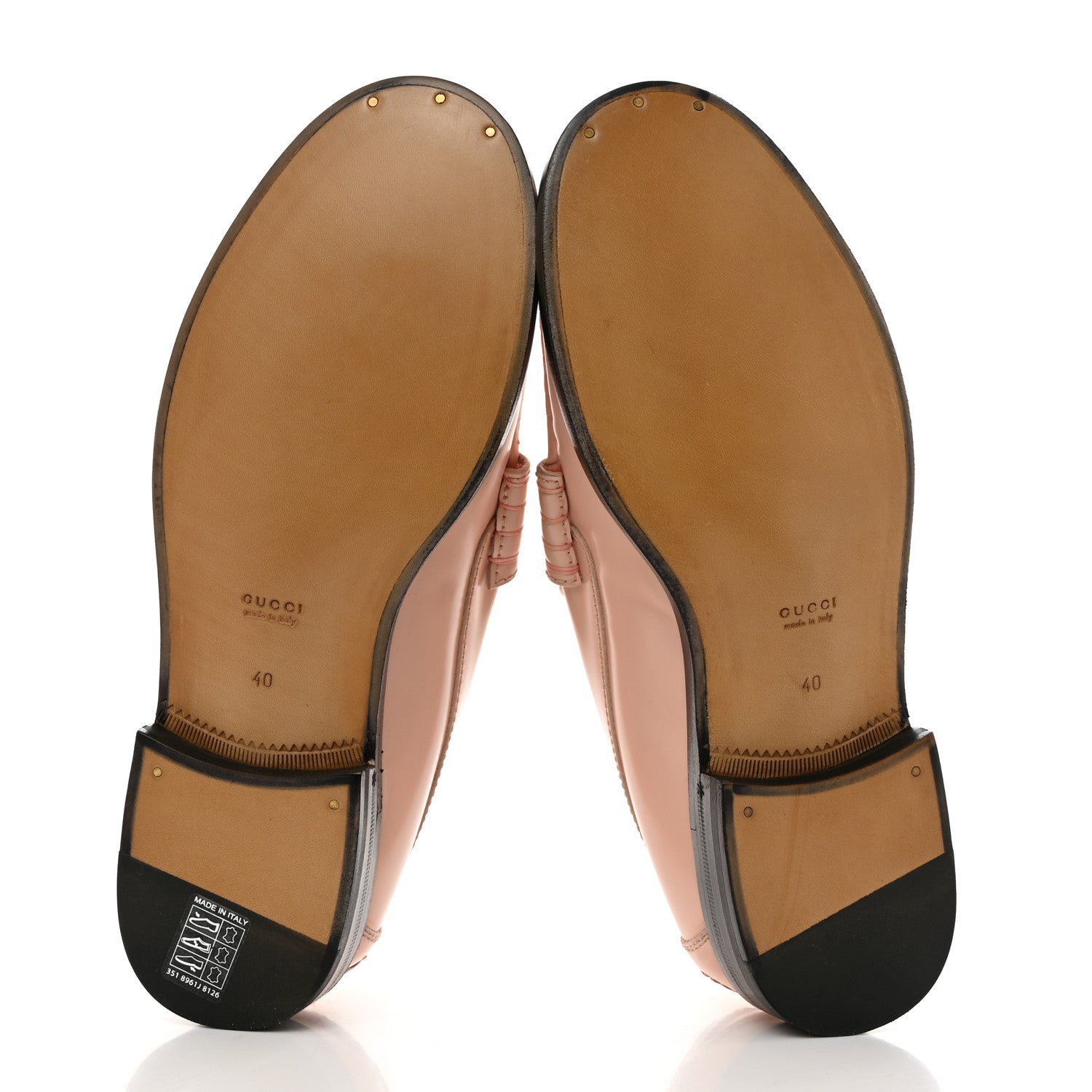 Gucci Millennial Ribot Cut Out Interlocking G Loafers 40 Perfect Pink 5 of 8