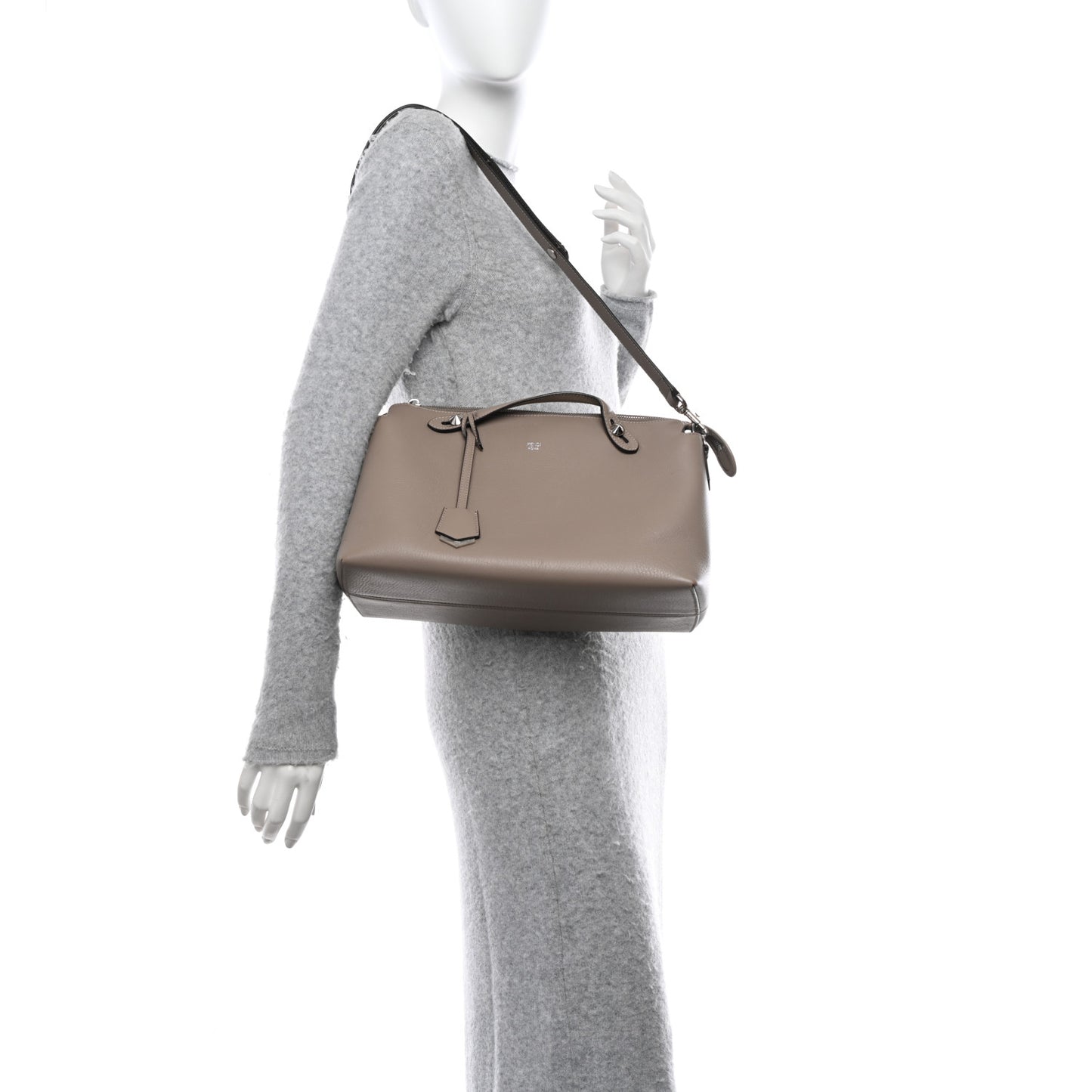 Vitello Dolce Large By The Way Boston Bag Tortora