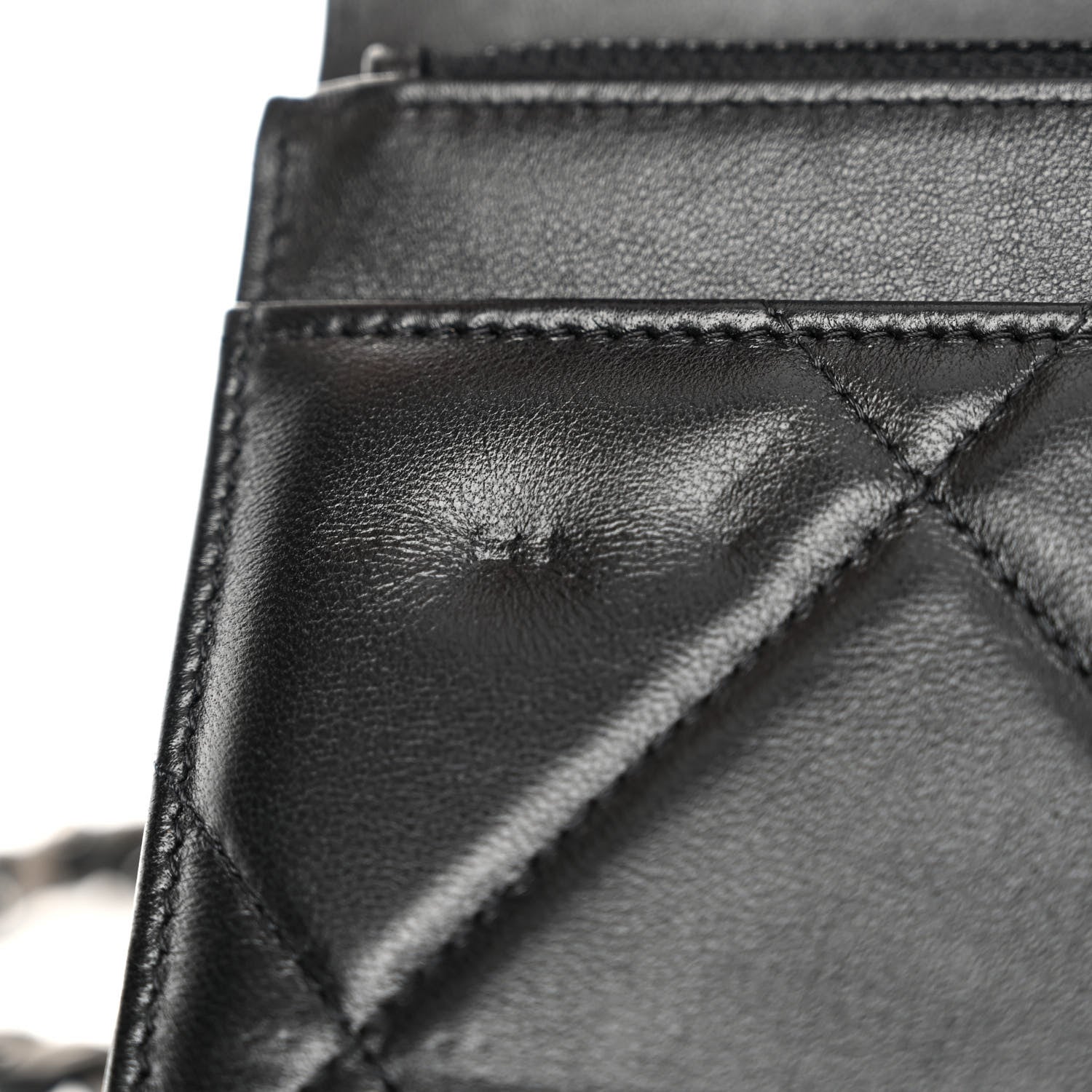 Chanel Lambskin Quilted Chanel 19 Wallet On Chain WOC Black 12 of 13