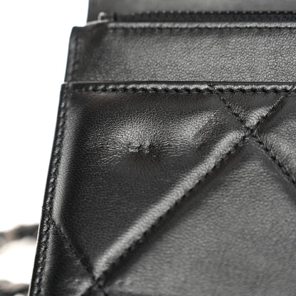 Chanel Lambskin Quilted Chanel 19 Wallet On Chain WOC Black 12 of 13